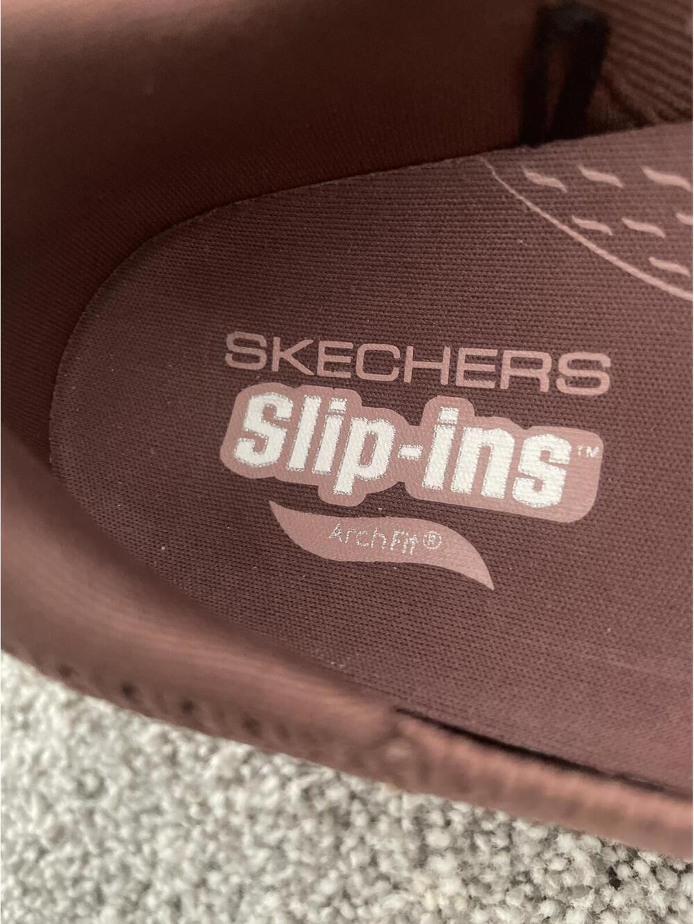 Skechers Slip Ins Bow Women’s Sz 6.5 Shoes Casual Rhinestone - Picture 4 of 9
